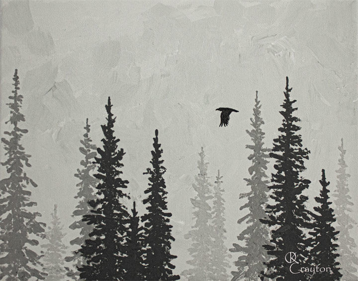 'Lone Raven' by Olivia Crayton